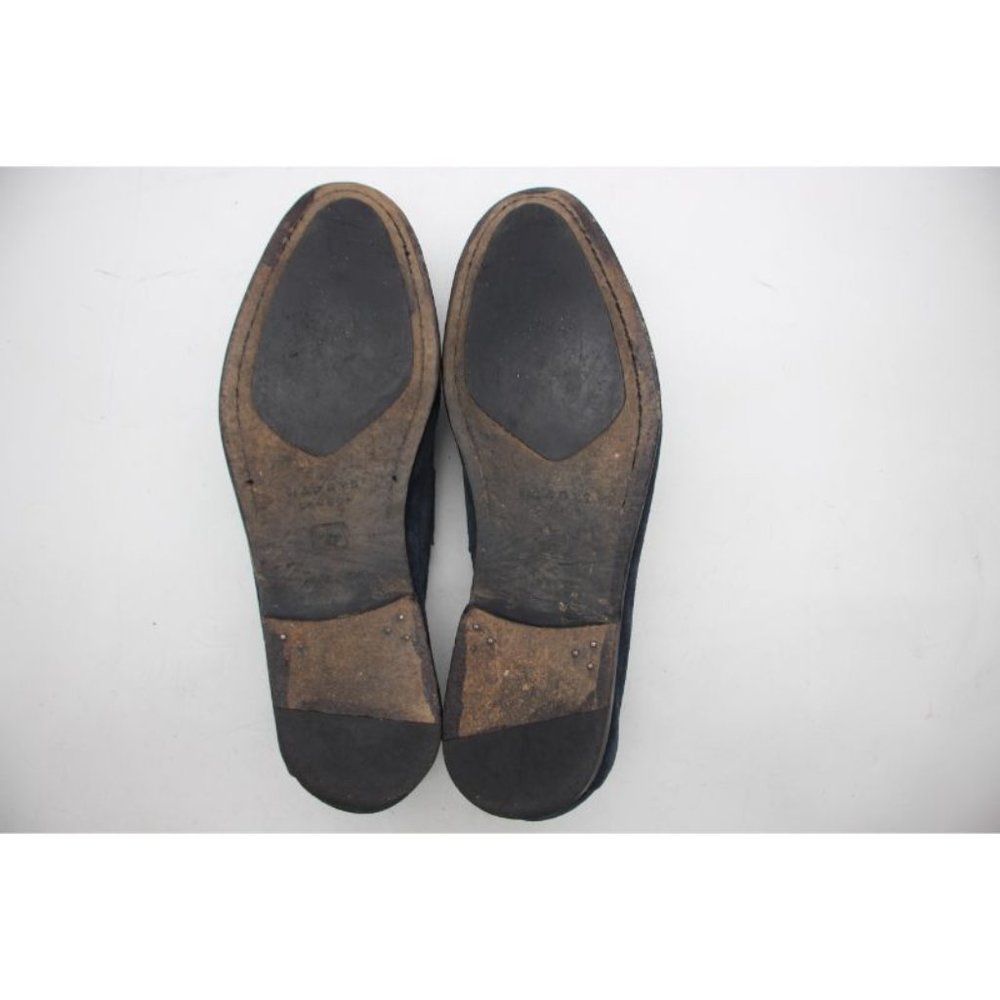 Harrys of London Tassel Loafer Men's Size 42 US 8 Navy Suede Made In Italy - Picture 9 of 13